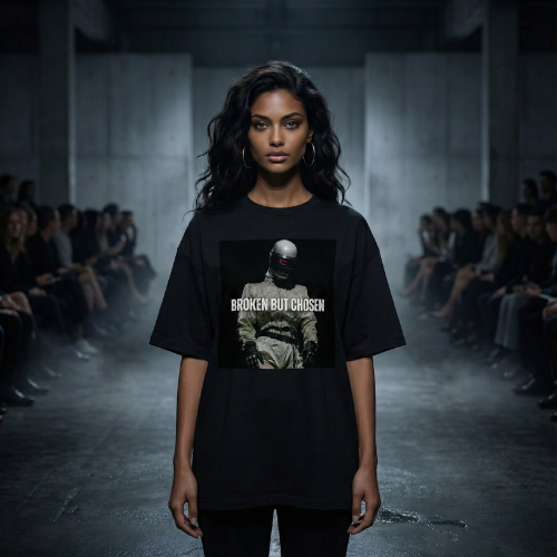Zentra BROKEN BUT CHOSEN oversized tee