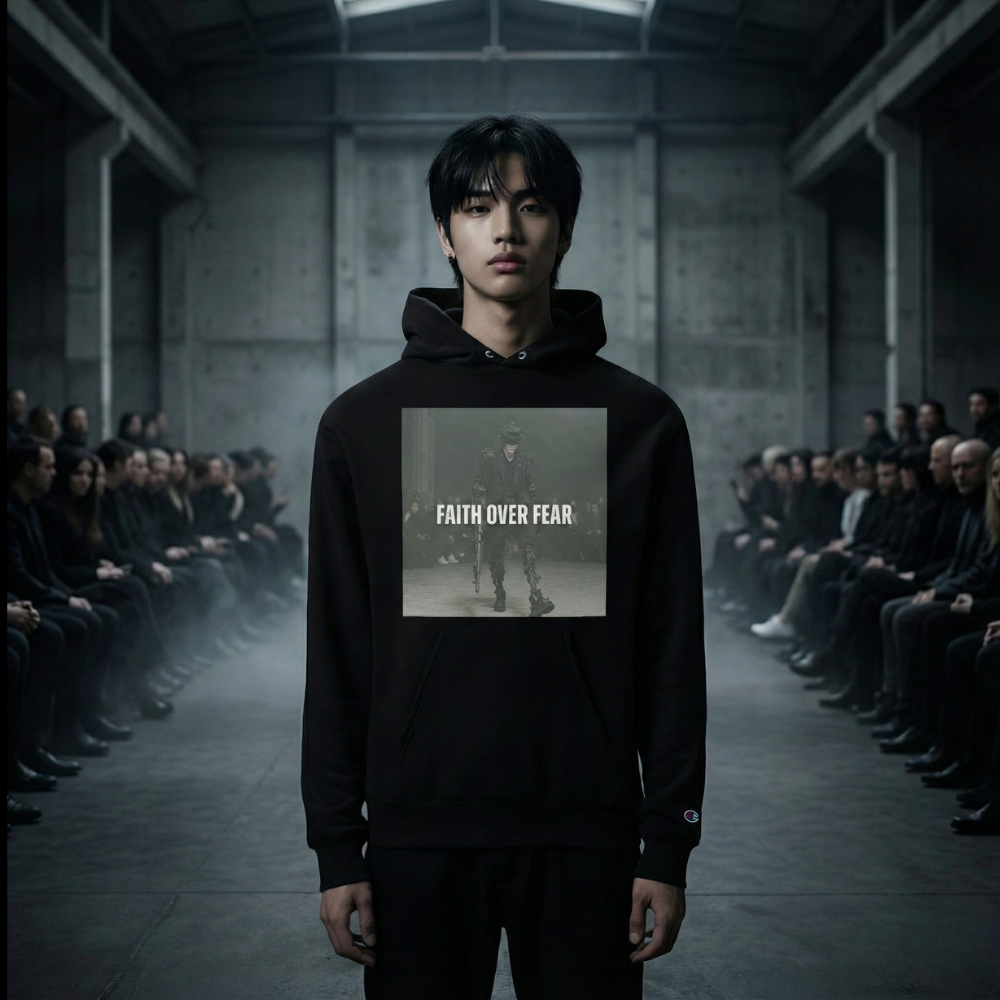 Zentra x Champion FAITH OVER FEAR hoodie